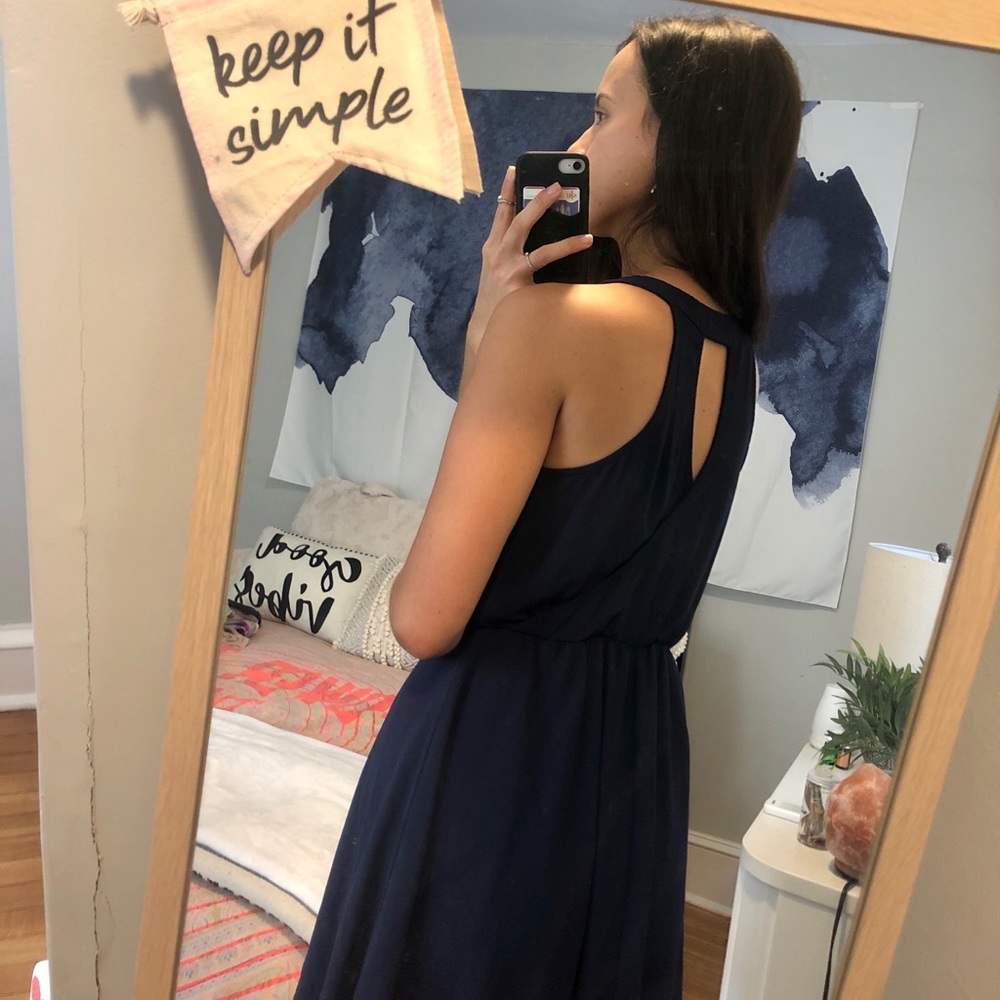 NAVY DRESS - Picture 3 of 4